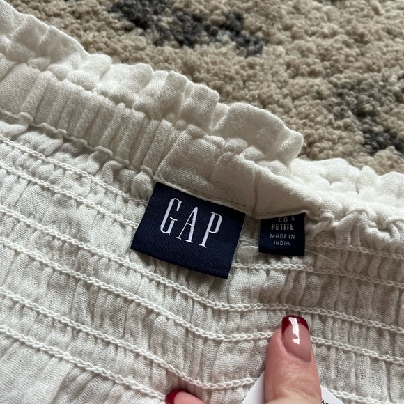 NWT Gap Crinke Gauze Off White Maxi Skirt - Picture 7 of 7